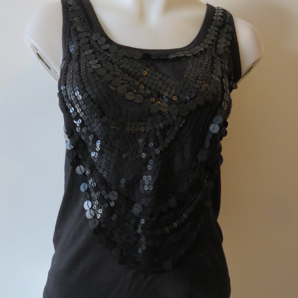 Givenchy Black Sequin Tank Top - Picture 3 of 6